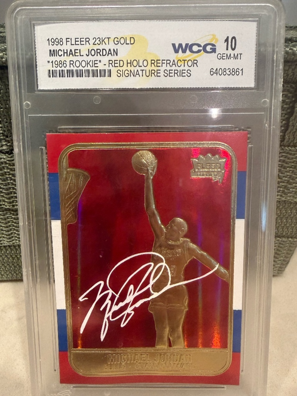 1998 Fleer 23KT Gold Michael Jordan Card